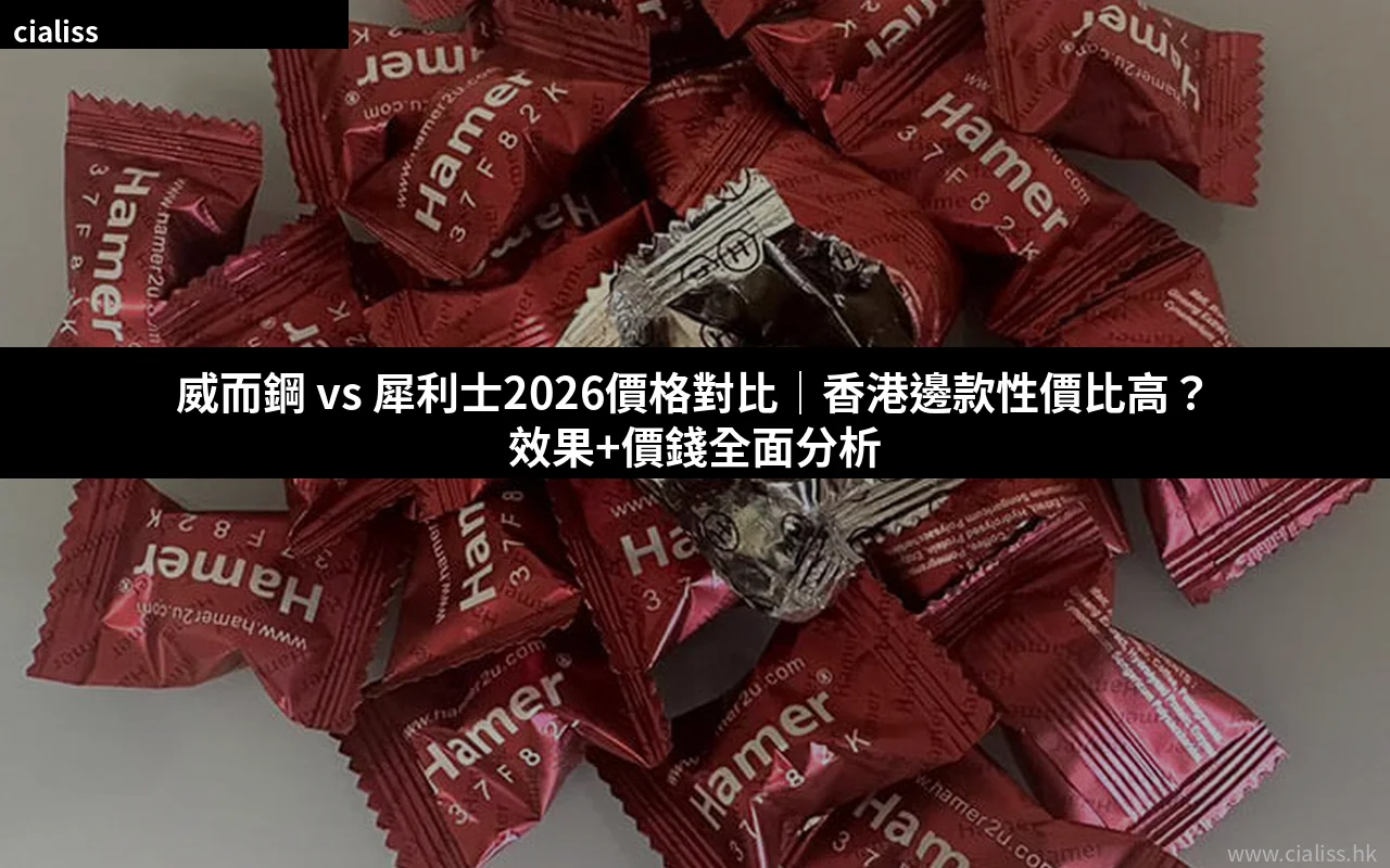 威而鋼 vs 犀利士價格比較2026